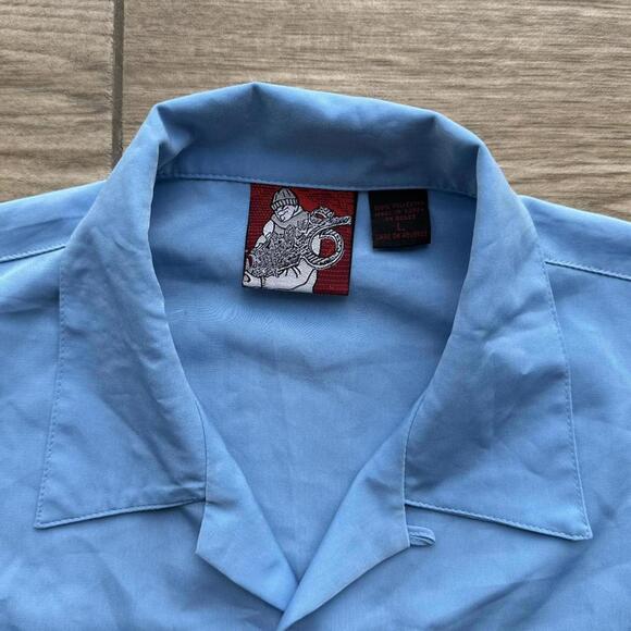 Y2K Southpole Skater Blue Button Up Shirt - Picture 5 of 5